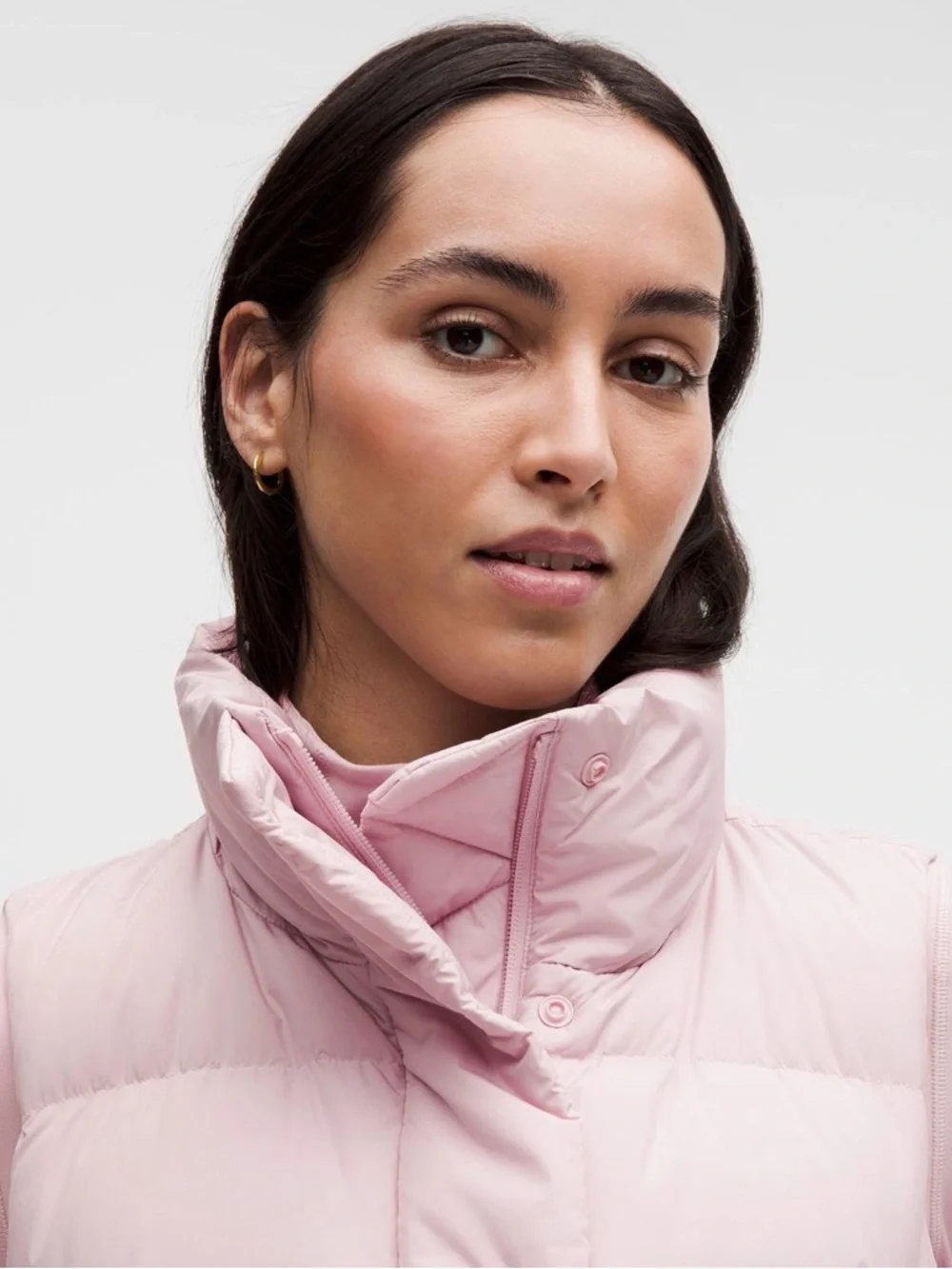 NWT Lululemon Wunder Puff 600-Down-Fill Cropped Vest Porcelain Pink